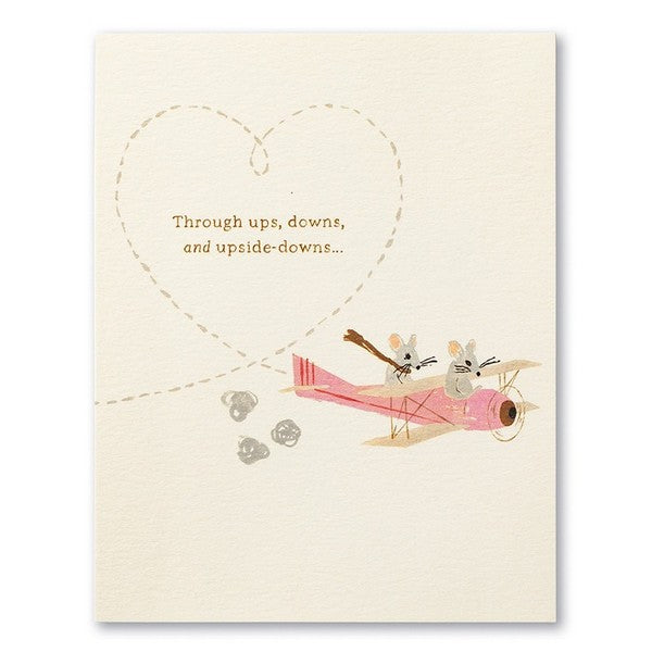 Through Ups, Downs Anniversary Card | Love Mulchly | boogie + birdie