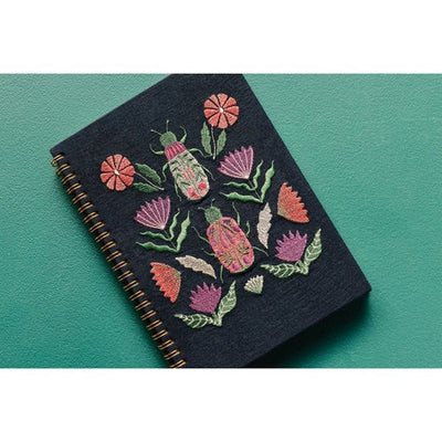 Amulet Ring Bound Embroidered Notebook | Danica Studio | boogie + birdie