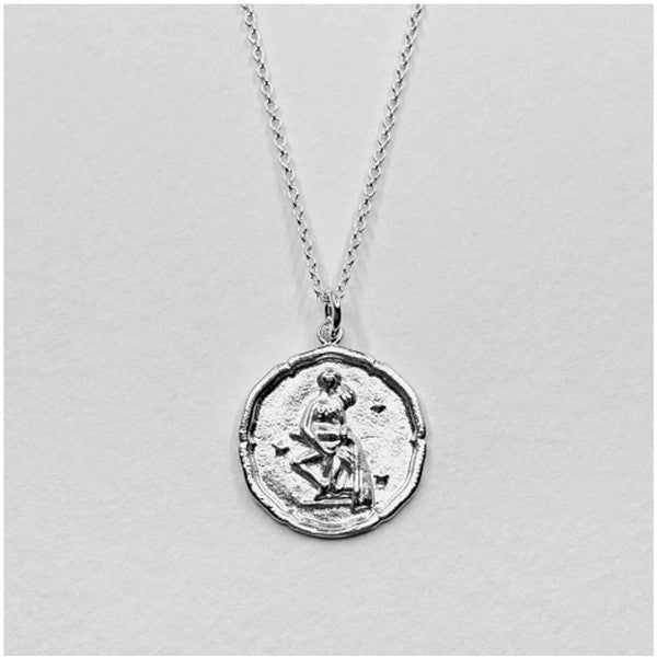Silver Aquarius Zodiac Necklace | Shop a selection of necklaces at boogie + birdie