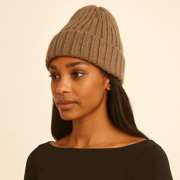 Taupe Aspen Cashmere Blend Toque | Pika & Bear | boogie + birdie