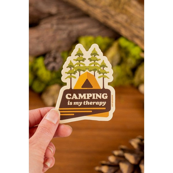 Camping Is My Therapy Sticker | Amanda Weedmark | boogie + birdie