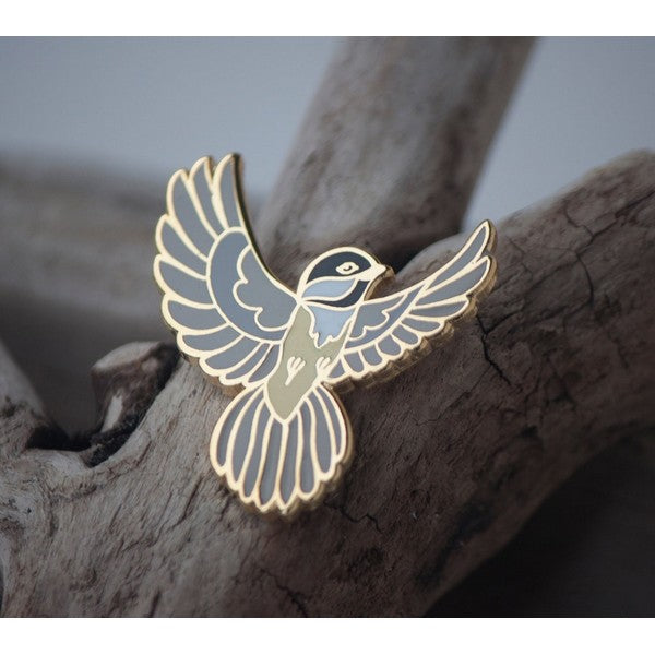 Chickadee Enamel Pin | Crystal Driedger | boogie + birdie