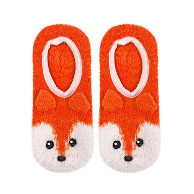 Fuzzy Fox Slippers | Living Royal | boogie + birdie