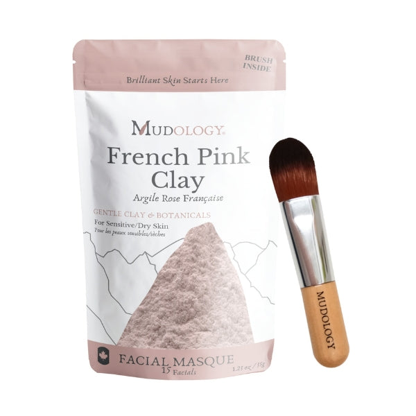 Pink Clay Face Mask Pouch  | Mudology | boogie + birdie 