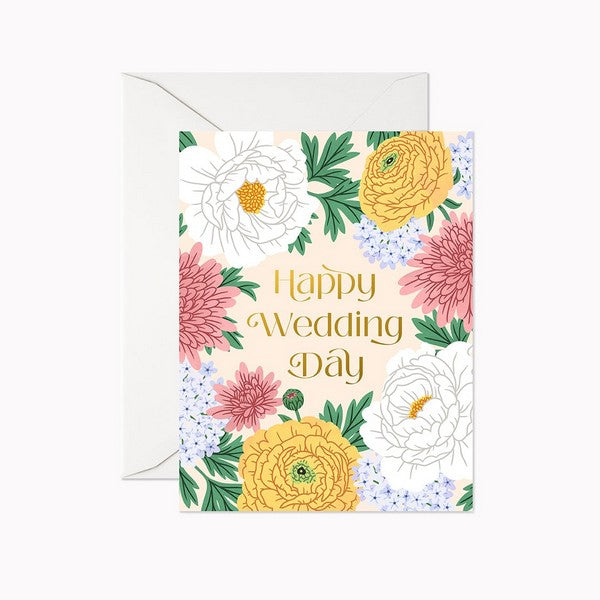 Happy Wedding Day Card | Linden Paper Co. | boogie + birdie