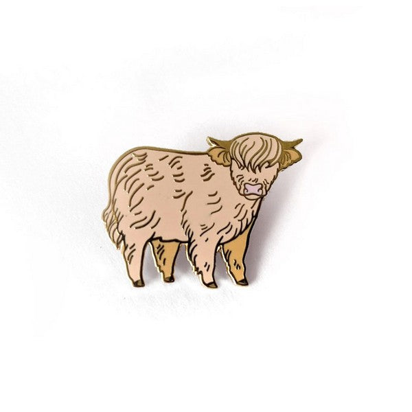 Highland Cow Enamel Pin | Crystal Driedger | boogie + birdie
