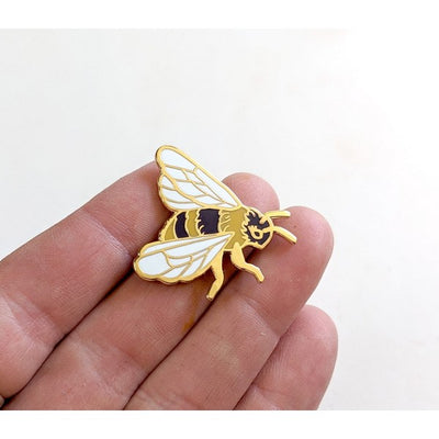 Bee Enamel Pin | Crystal Driedger | boogie + birdie