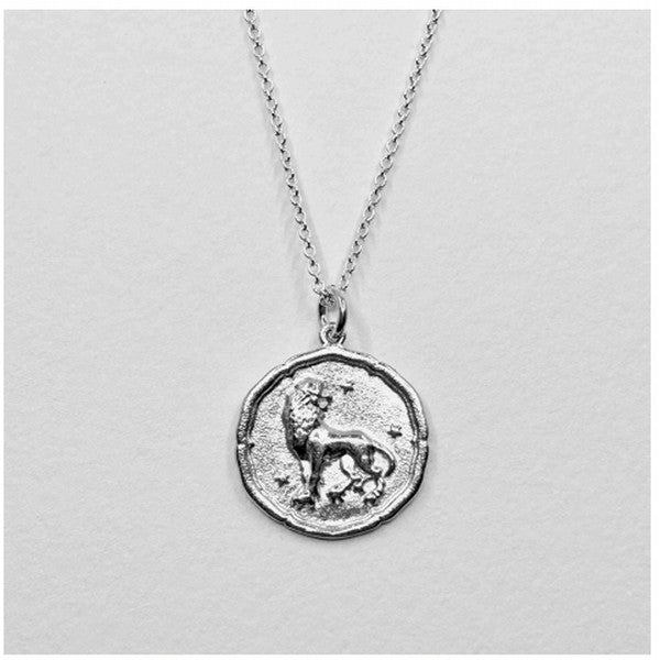 Silver Leo Zodiac Necklace | Shop a selection of necklaces at boogie + birdie