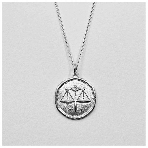 Silver Libra Zodiac Necklace | Shop a selection of necklaces at boogie + birdie