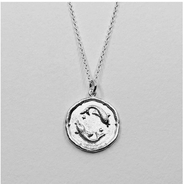 Silver Pisces Zodiac Necklace | Shop a selection of necklaces at boogie + birdie 