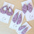 Purple Abstract Teardrop Cork Earrings | Plum Tree | boogie + birdie 