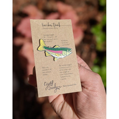 Rainbow Trout Enamel Pin | Crystal Driedger | boogie + birdie