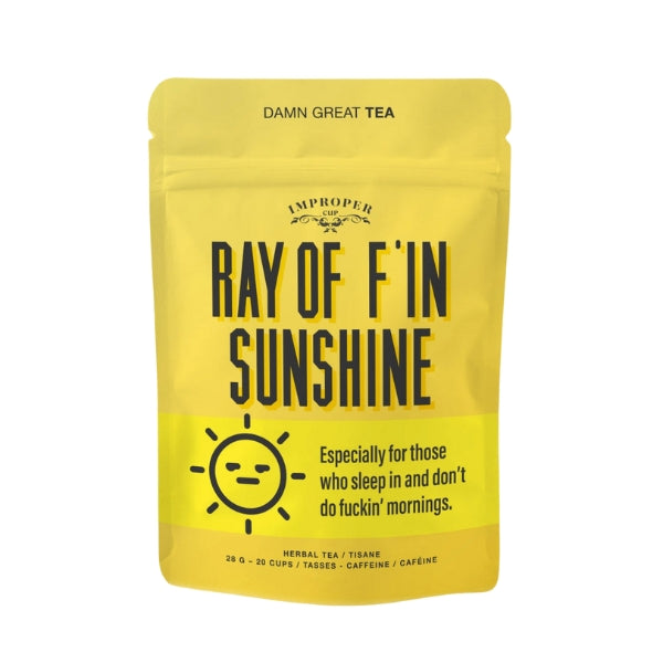 Ray of F'in Sunshine Loose Leaf Tea Pouch  | Improper Tea | boogie + birdie 