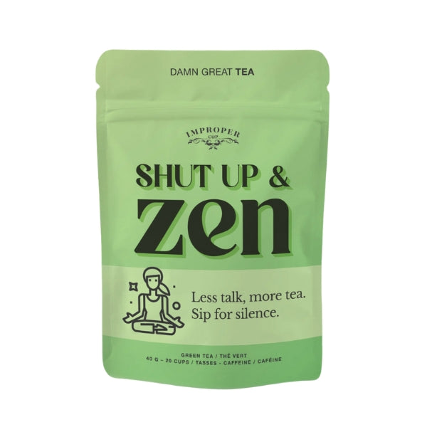 Shut Up & Zen Loose Leaf Tea Pouch | Improper Tea | boogie + birdie