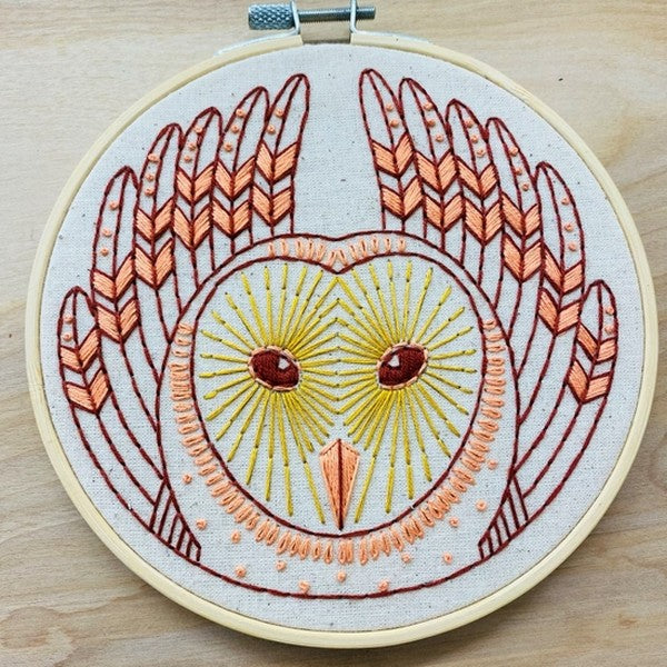 Barn Owl DIY Embroidery Kit | Hook, Line & Tinker | boogie + birdie