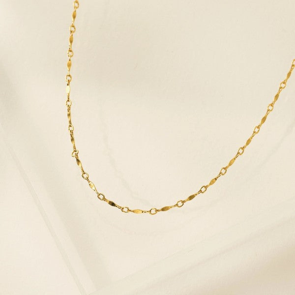 Gold-Filled Dapped Bar Chain Necklace | Shop Jewellery at boogie + birdie in Ottawa.