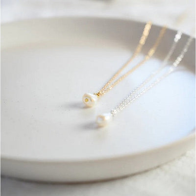 Gold Pearl Pendant Necklace | Shop Birch Jewellery at boogie + birdie in Ottawa.