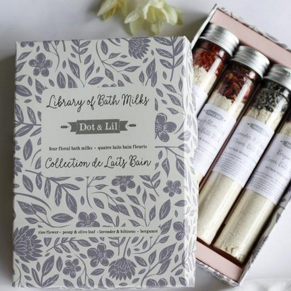 Library of Bath Milks Gift Set | Dot & Lil | boogie + birdie