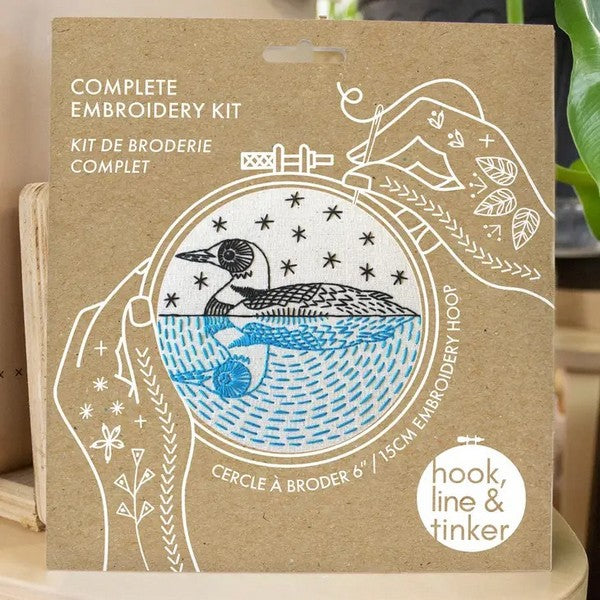 Loon DIY Embroidery Kit | Hook, Line & Tinker | boogie + birdie