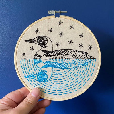 Loon DIY Embroidery Kit | Hook, Line & Tinker | boogie + birdie