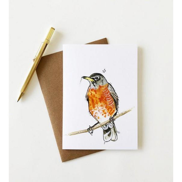 Robin Art Card | Kelly Dixon | boogie + birdie