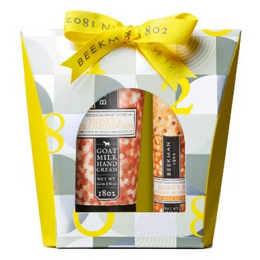 Honey and Orange Blossom Hand + Lip Gift Set