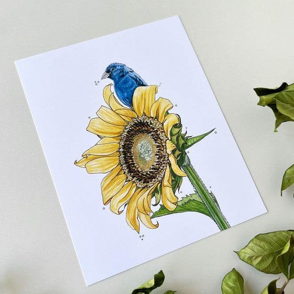 Sunflower for Ukraine Art Print | Paper Goods | boogie + birdie