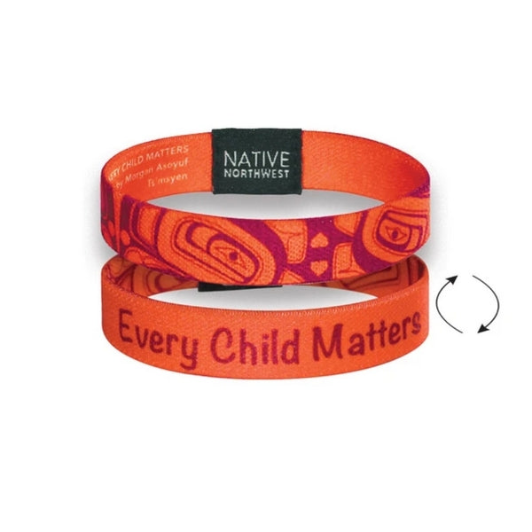 Every Child Matters Wristband | 0.5" Wide - Tsimshian/Ts'mysen | Native Northwest | boogie + birdie