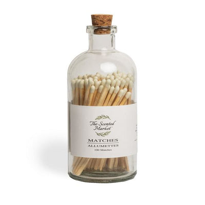Large Candle Matches with Striker | 100 Wooden Matchsticks | The Scented Market | boogie + birdie