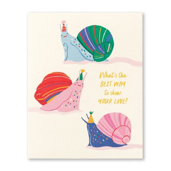 What's The Best Way Belated Birthday Card | Love Mulchly | boogie + birdie