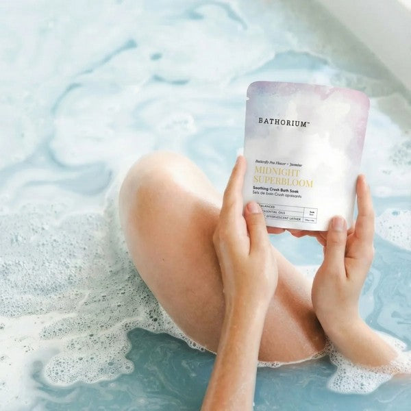 Small Midnight Superbloom Crush Bath Soak | Bathorium | boogie + birdie