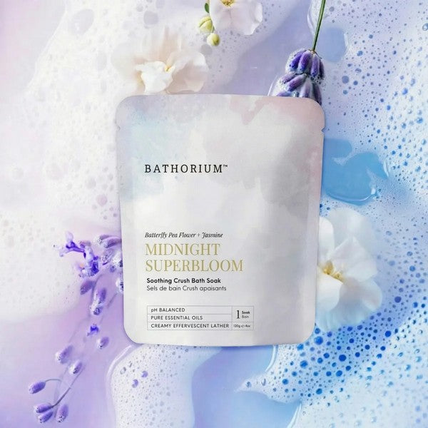 Small Midnight Superbloom Crush Bath Soak | Bathorium | boogie + birdie