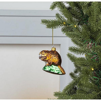 Beaver Glass Ornament | Holidays | boogie + birdie