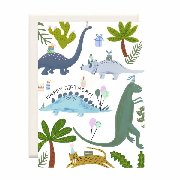 Dino Birthday Card | Inkwell Cards | boogie + birdie