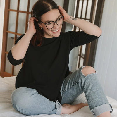 Black Classic East End Sweater | Blondie Apparel | boogie + birdie