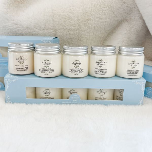 Assorted Winter 1oz Soy Candles | Set of 5 | The Scented Market | boogie + birdie