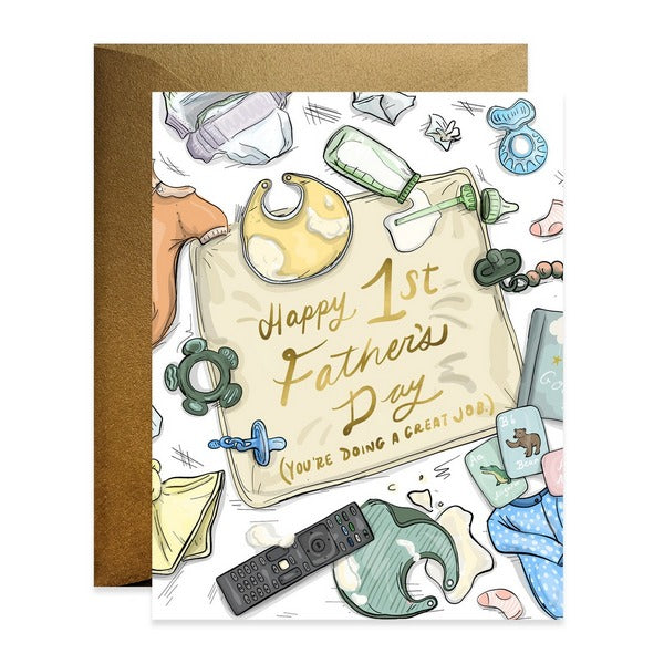 1st Father's Day Father's Day Card | Cards | boogie + birdie