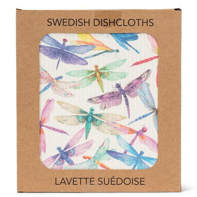 Dragonflies Swedish Dishcloth | Kitchen Textiles | boogie + birdie