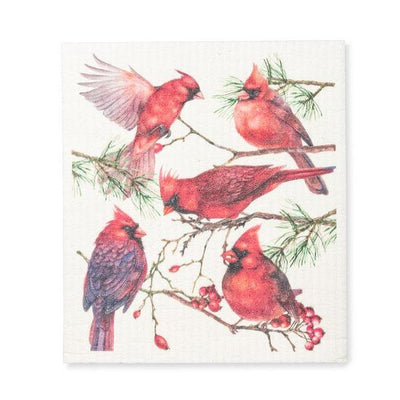 Cardinals Swedish Dishcloth | Kitchen Textiles | boogie + birdie