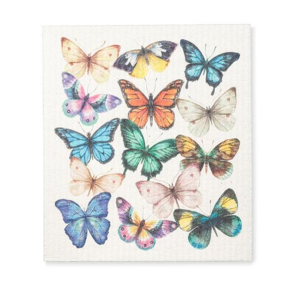 Butterflies Swedish Dishcloth | Kitchen Textiles | boogie + birdie