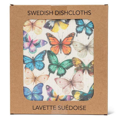 Butterflies Swedish Dishcloth | Kitchen Textiles | boogie + birdie