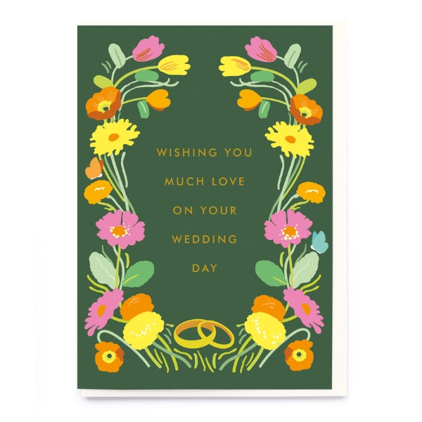 Floral Wedding Card (CS014) | Greeting Cards | boogie + birdie