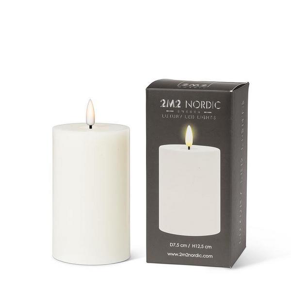 Flameless LED Pillar Cream Candle 5"  | Decor | boogie + birdie