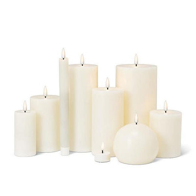 Flameless LED Pillar Cream Candle 5"  | Decor | boogie + birdie