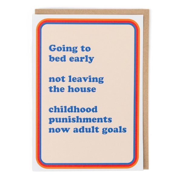 Adult Goals Birthday Card (PIC2340) | Greeting Cards | boogie + birdie