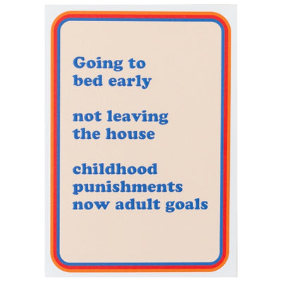 Adult Goals Birthday Card (PIC2340) | Greeting Cards | boogie + birdie