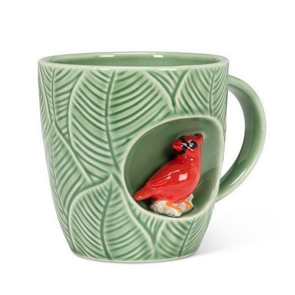 Leaf with Cardinal Mug (27-ALCOVE-663) | Kitchen | boogie + birdie