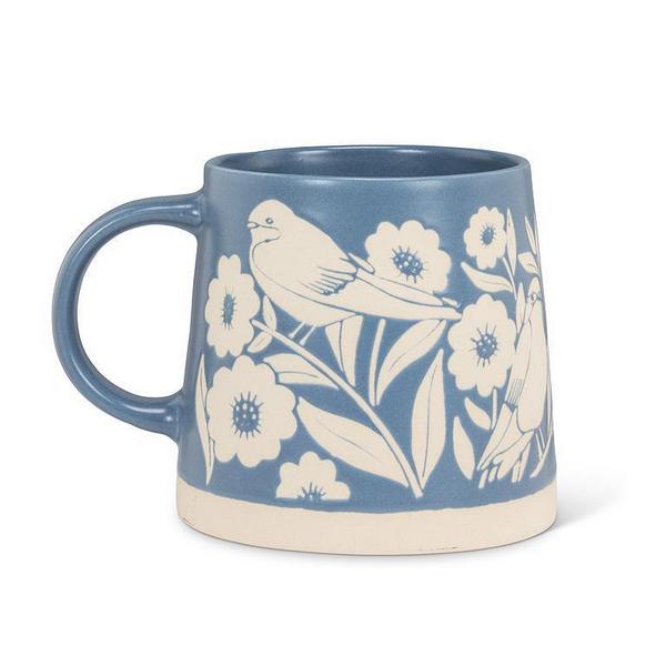 Blue Birds & Leaves Mug | Kitchen | boogie + birdie