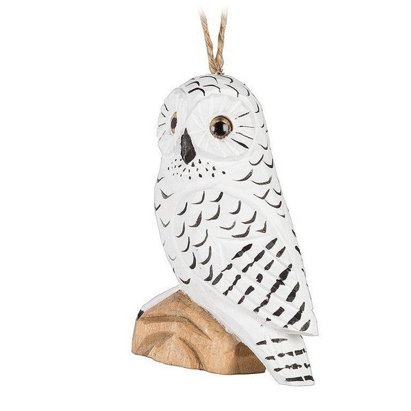 Snowy Owl Wooden Ornament | Holiday Ornaments | boogie + birdie