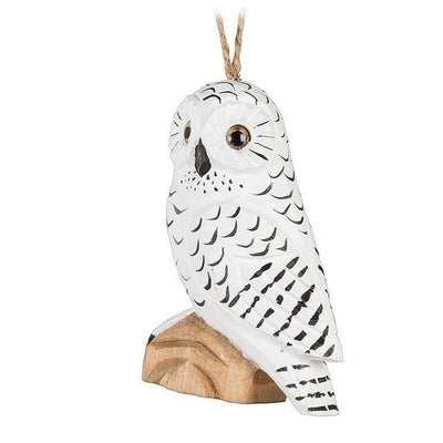 Snowy Owl Wooden Ornament | Holiday Ornaments | boogie + birdie